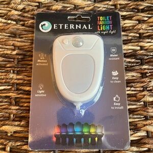 Eternal Motion-Activated Toilet Rainbow Light - White